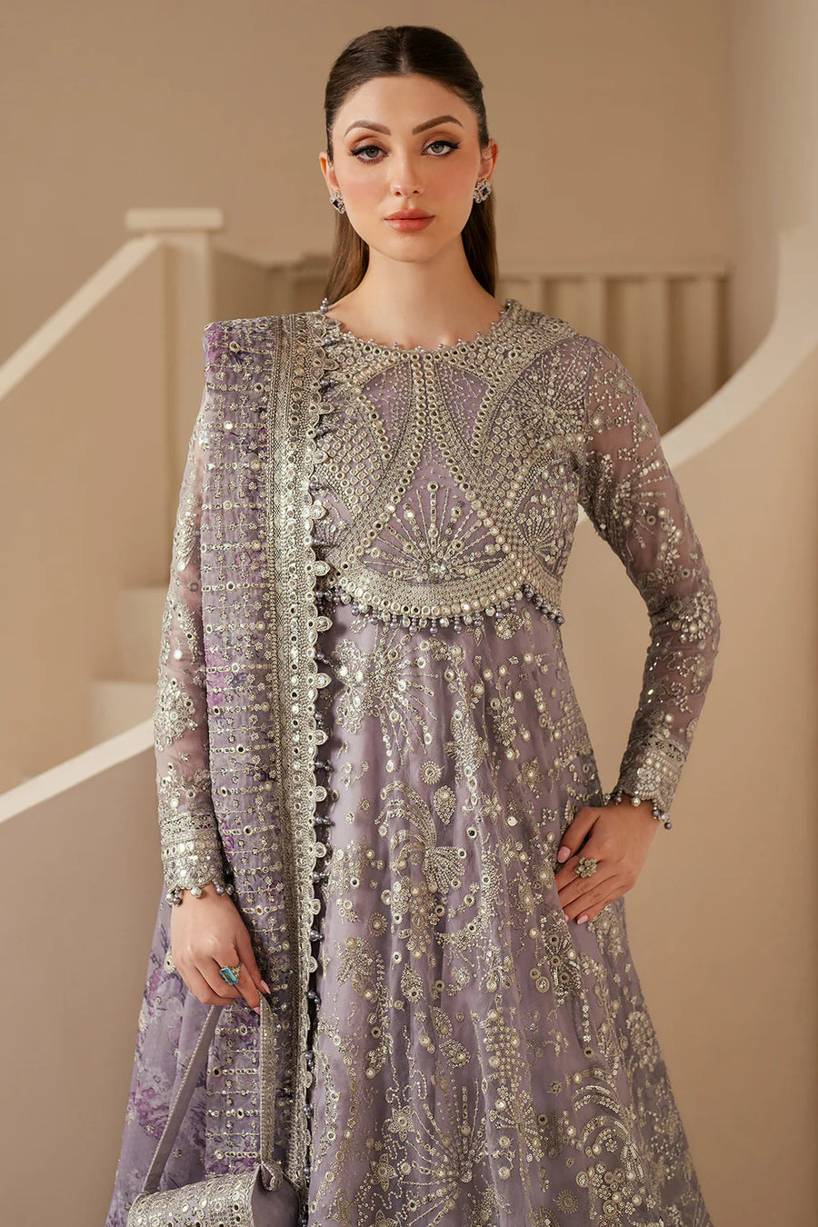 JAZMIN  EMBROIDERED CHIFFON |RHYTHM|