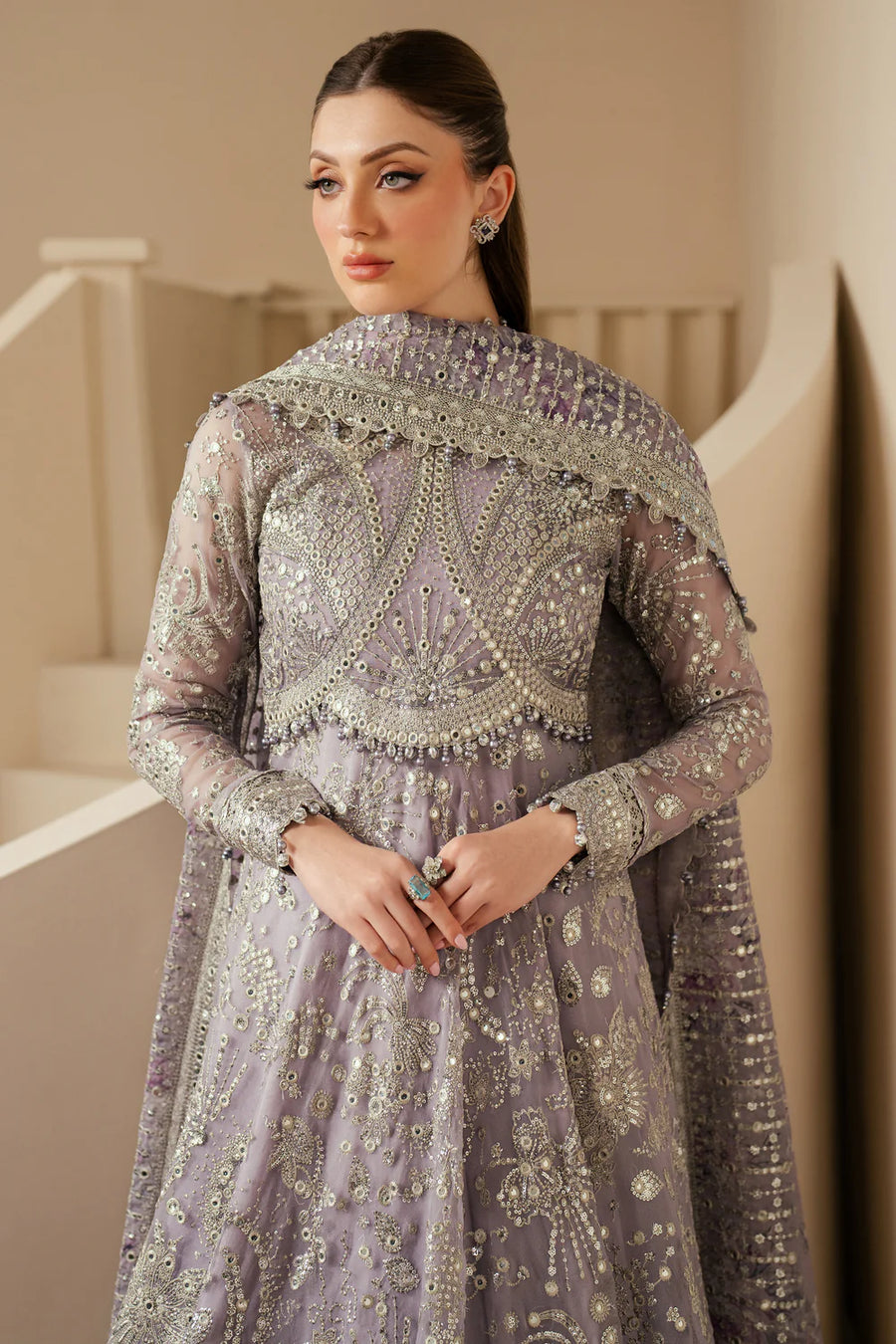 JAZMIN  EMBROIDERED CHIFFON |RHYTHM|