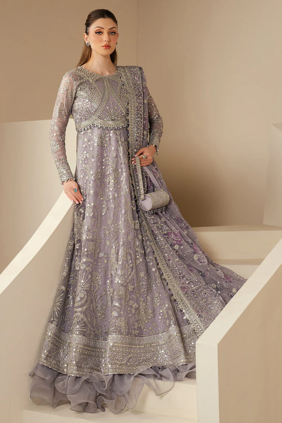 JAZMIN  EMBROIDERED CHIFFON |RHYTHM|