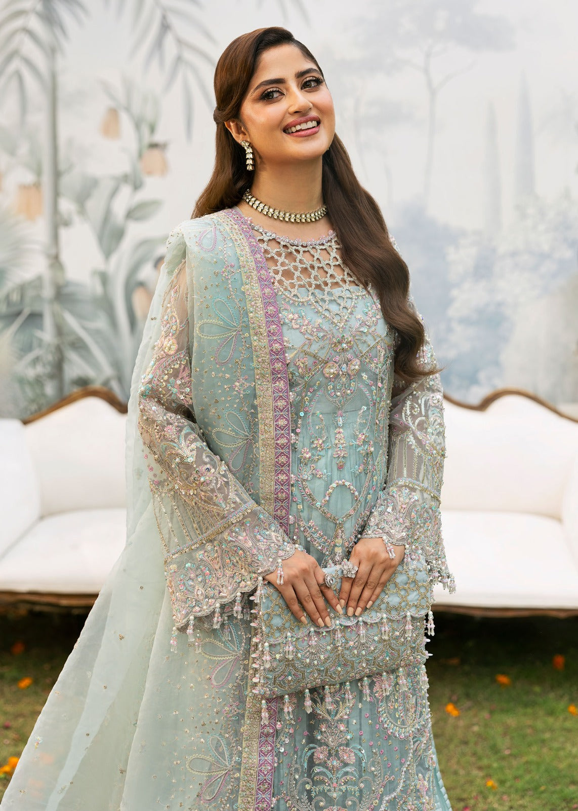 Maahi by Kanwal Malik Embroidered Organza Unstitched 3Pc Suit - AYZEL