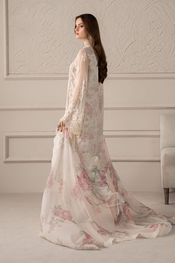 MARIA.B 3 Piece Embroidered Chiffon Suit | REPLICA MCS-25-101| NOOR E RIVAJ