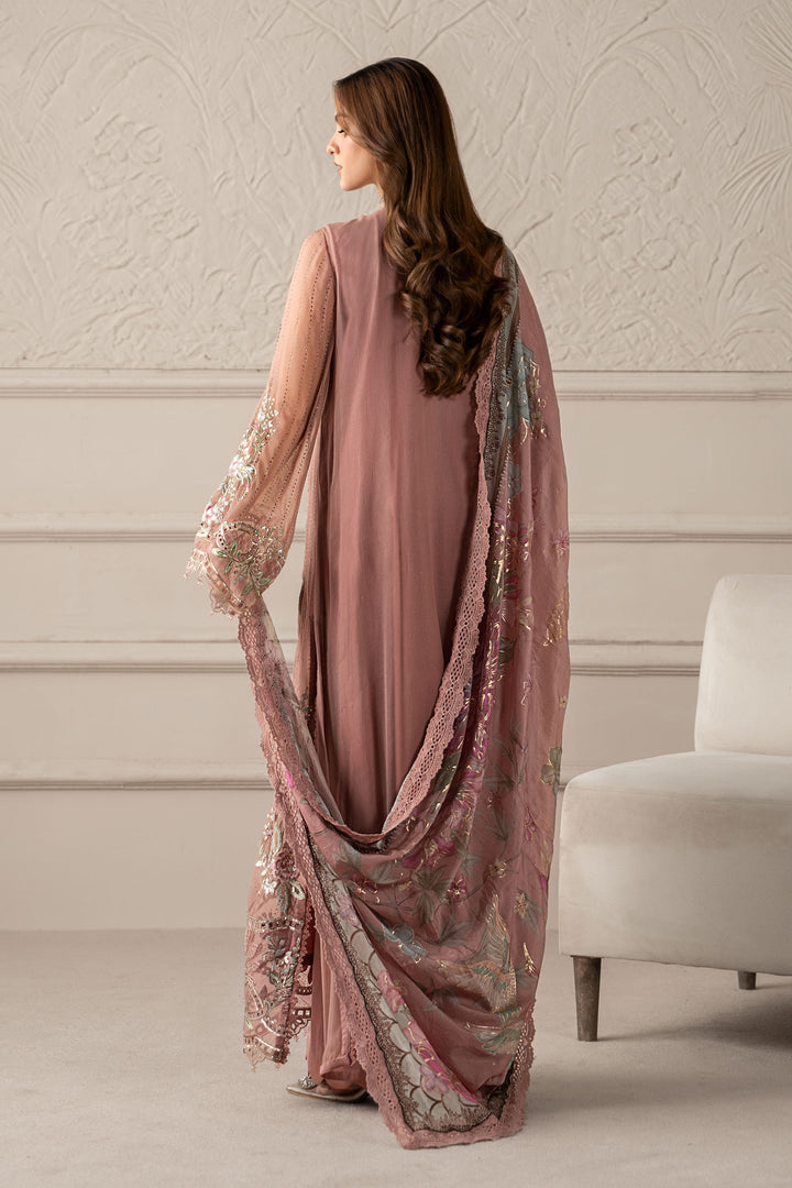 MARIA.B 3 Piece Unstitched Embroidered Chiffon | MPC-25-105
