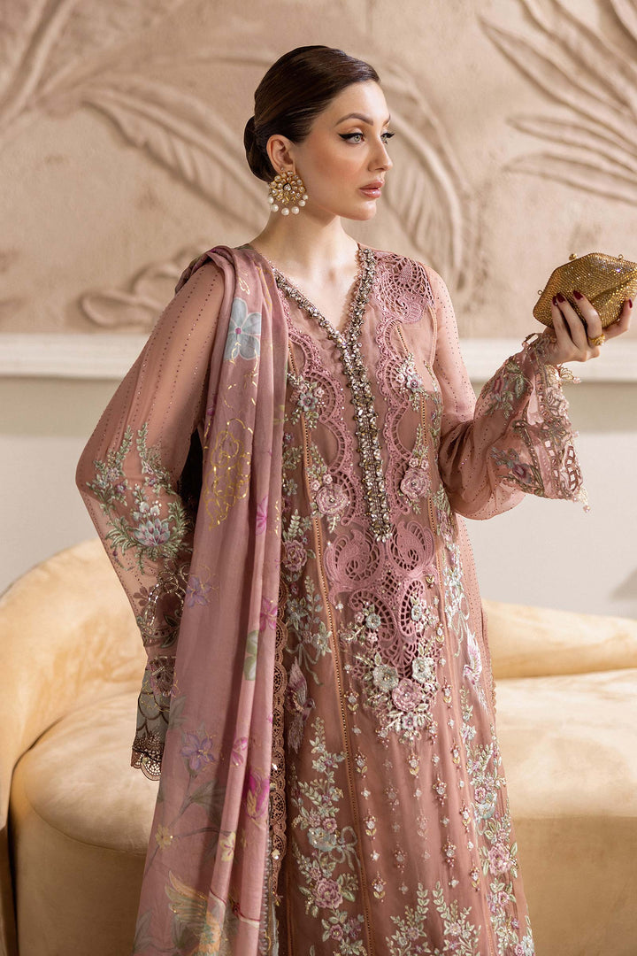 MARIA.B 3 Piece Unstitched Embroidered Chiffon | MPC-25-105