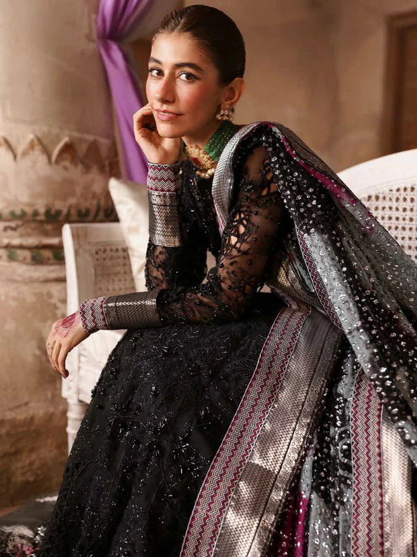NUREH  NL-73 MAYA  Jhoomro Unstitched Luxury Formals Collection Fabric: Organza NOOR E RIVAJ