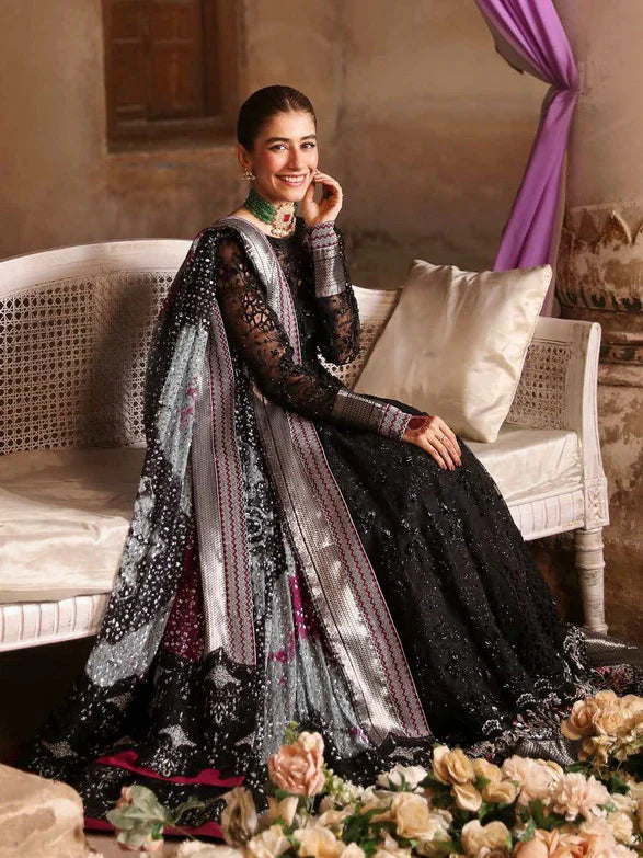 NUREH  NL-73 MAYA  Jhoomro Unstitched Luxury Formals Collection Fabric: Organza NOOR E RIVAJ