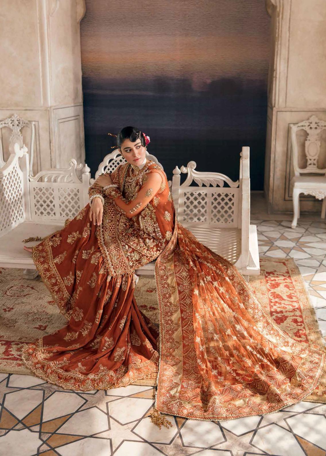 Afrozeh Embroidered Suits Unstitched 3 Piece AF22B 002 Rangreza - Bridal Collection NOOR E RIVAJ