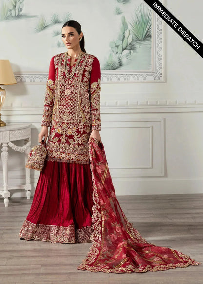 CRIMSON X SAIRA SHAKIRA UNSTITCHED WEDDING '24Artisan Story NOOR E RIVAJ