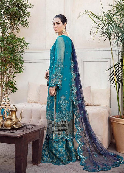 Afrozeh FALAK NAAZ 3 piece Bamber Chiffon Dress - 10954 NOOR E RIVAJ