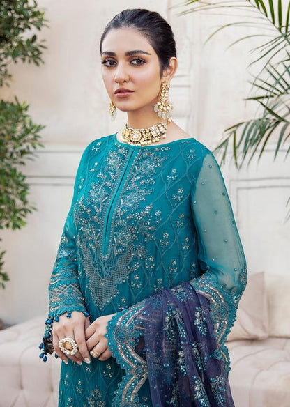 Afrozeh FALAK NAAZ 3 piece Bamber Chiffon Dress - 10954 NOOR E RIVAJ