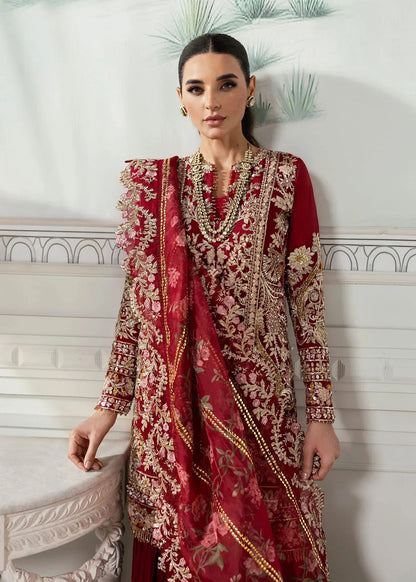 CRIMSON X SAIRA SHAKIRA UNSTITCHED WEDDING '24Artisan Story NOOR E RIVAJ