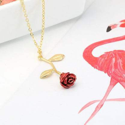 The Enchanted Rose Pendant Necklace – (Premium & Romantic vibe)