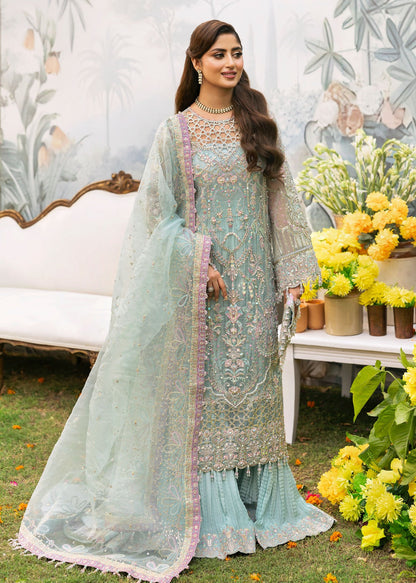 Maahi by Kanwal Malik Embroidered Organza Unstitched 3Pc Suit - AYZEL NOOR E RIVAJ
