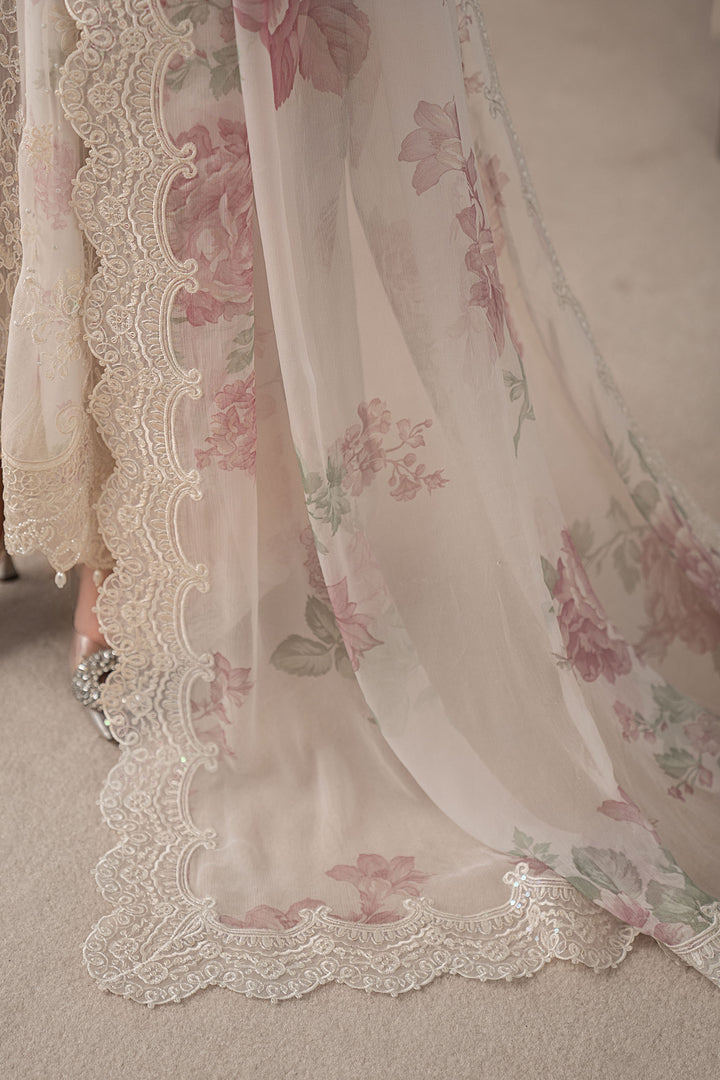 MARIA.B 3 Piece Embroidered Chiffon Suit | REPLICA MCS-25-101| NOOR E RIVAJ