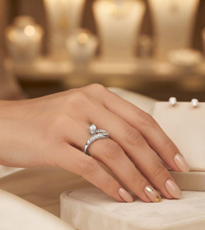 Gold Nail Wrap Ring set product shot