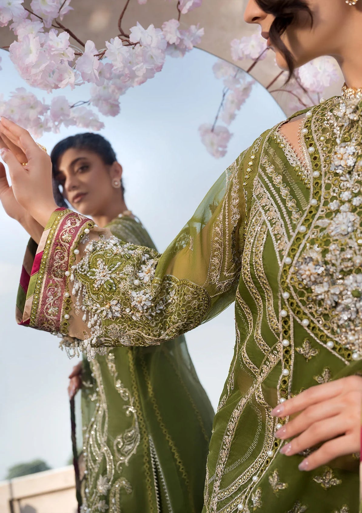 ELAF Premium Celebrations Embroidered Organza Unstitched 3Pc Sui