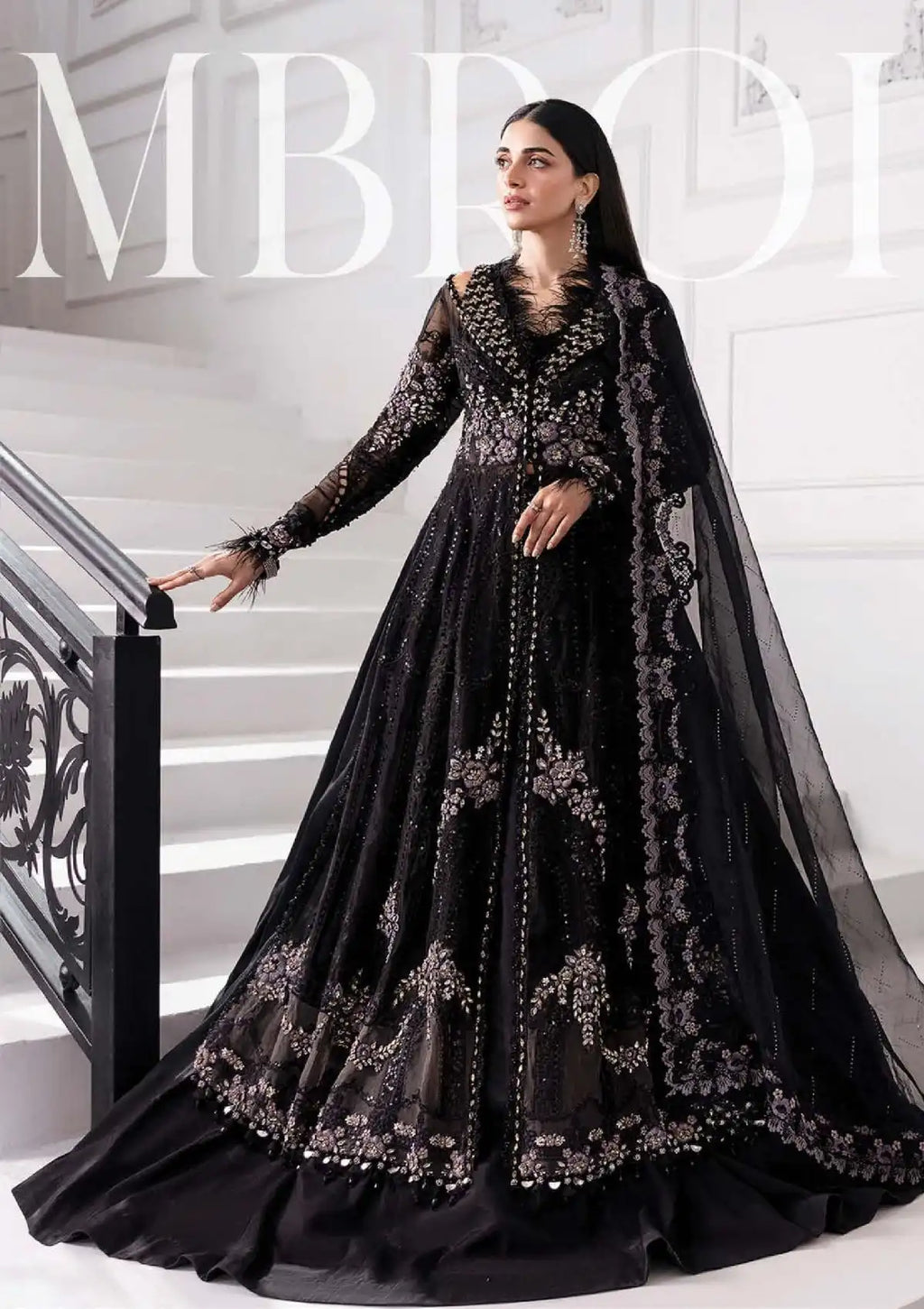 Maria B Mbroidered Formal'25 D-04