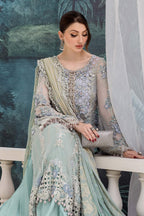 Maria B Embroidered Luxury Chiffon Unstitched 3Pc Suit MPC-25-108 RE STOCKED