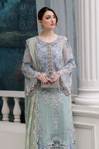 Maria B Embroidered Luxury Chiffon Unstitched 3Pc Suit MPC-25-108 RE STOCKED