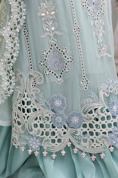 Maria B Embroidered Luxury Chiffon Unstitched 3Pc Suit MPC-25-108 NOOR E RIVAJ