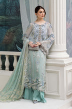 Maria B Embroidered Luxury Chiffon Unstitched 3Pc Suit MPC-25-108 RE STOCKED