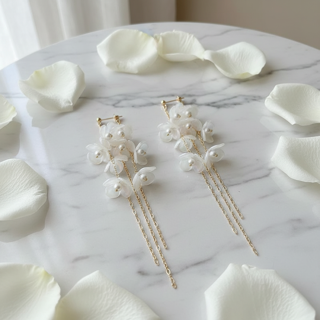Floral Earrings Product Shot