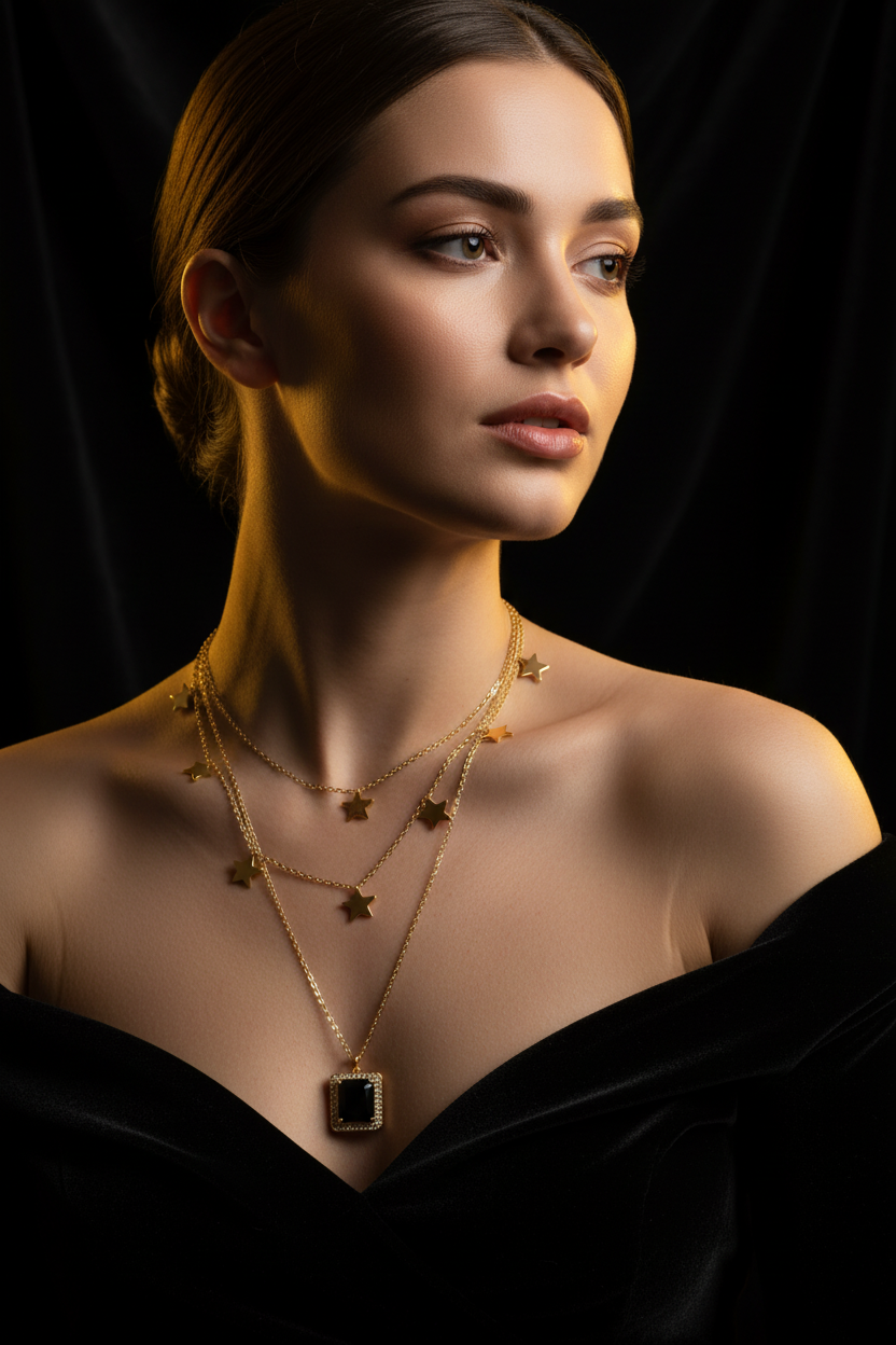 Star Charm Layered Necklace