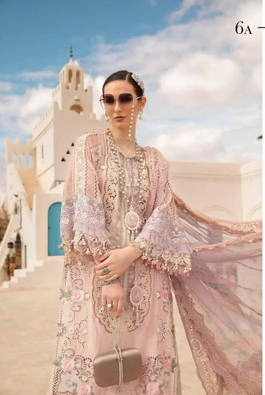 Maria.B Unstitched Embroidered Luxury Lawn 3Pc Suit D-2406-A