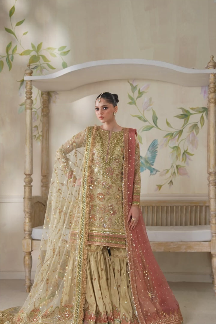 EMBROIDERED NET CH14-02 UNSTITCHED