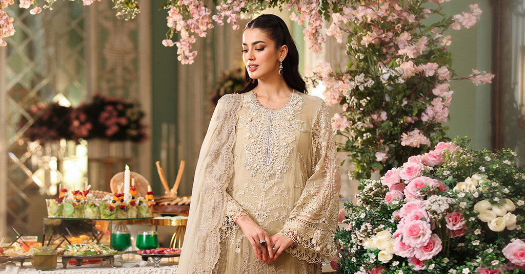 3 Piece Unstitched Embroidered Chiffon Suit MPC-26-103 noorerivaj NOOR E RIVAJ