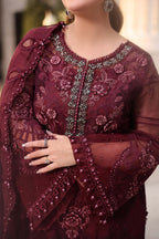 3 Piece Unstitched Embroidered Chiffon Suit MPC-26-108 noorerivaj NOOR E RIVAJ