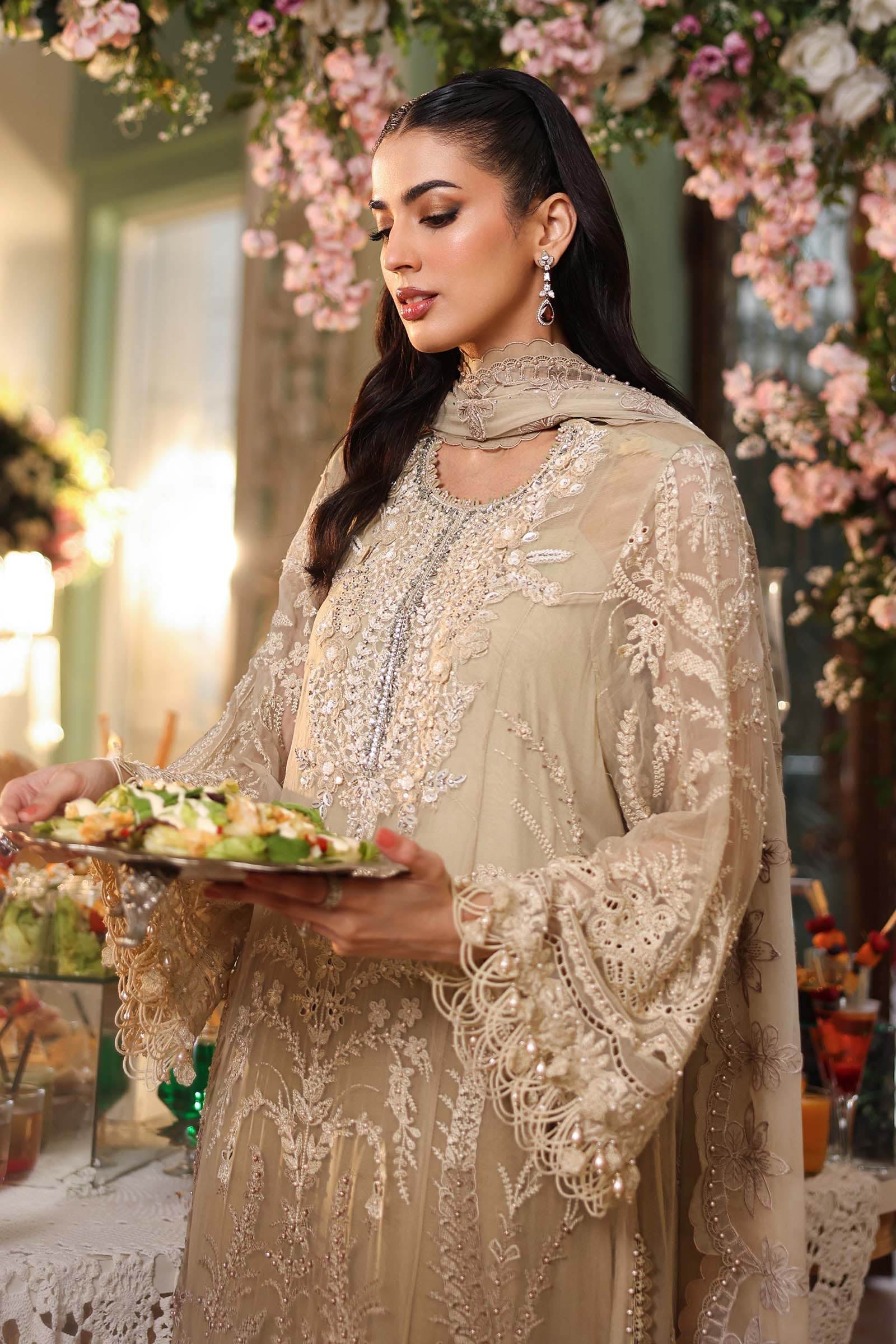 3 Piece Unstitched Embroidered Chiffon Suit MPC-26-103 noorerivaj NOOR E RIVAJ