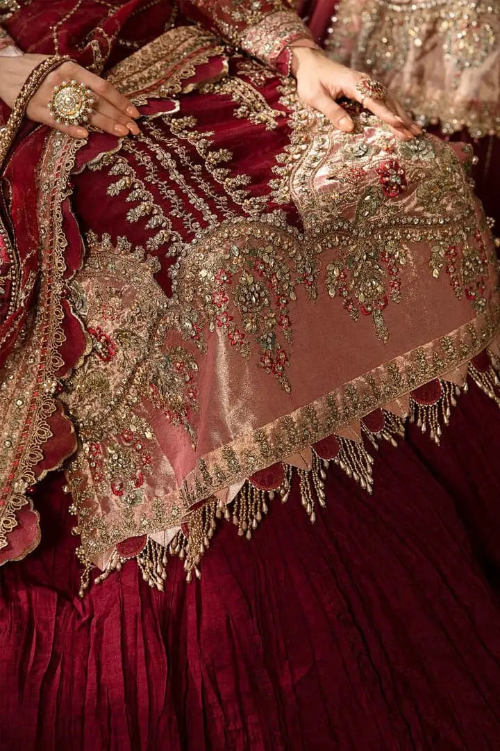 Maria.B Unstitched Embroidered Suit | BD-2807