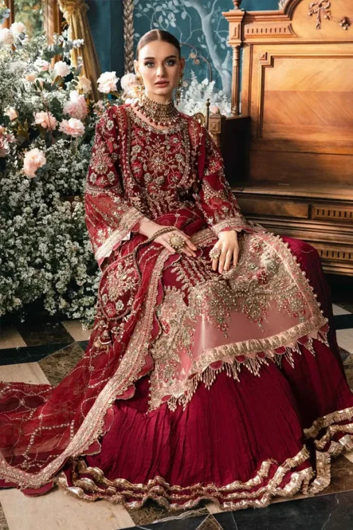 Maria.B Unstitched Embroidered Suit | BD-2807