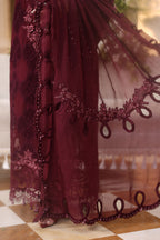 3 Piece Unstitched Embroidered Chiffon Suit MPC-26-108 noorerivaj NOOR E RIVAJ