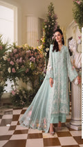 3 Piece Unstitched Embroidered Chiffon Suit