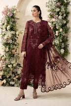 3 Piece Unstitched Embroidered Chiffon Suit MPC-26-108 noorerivaj NOOR E RIVAJ
