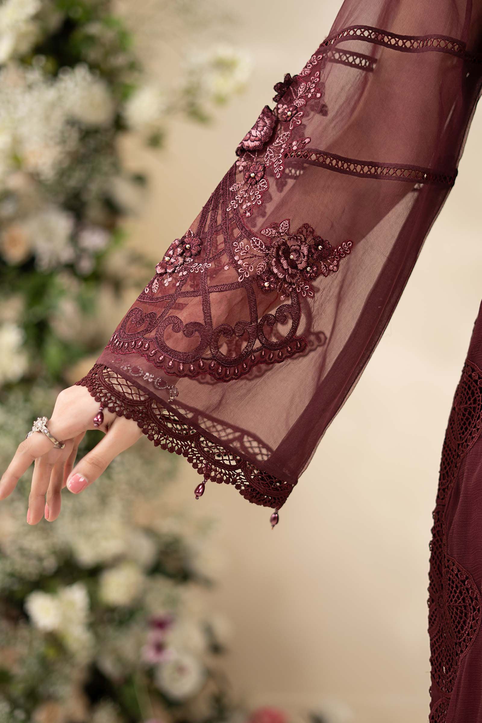 3 Piece Unstitched Embroidered Chiffon Suit MPC-26-108 noorerivaj NOOR E RIVAJ