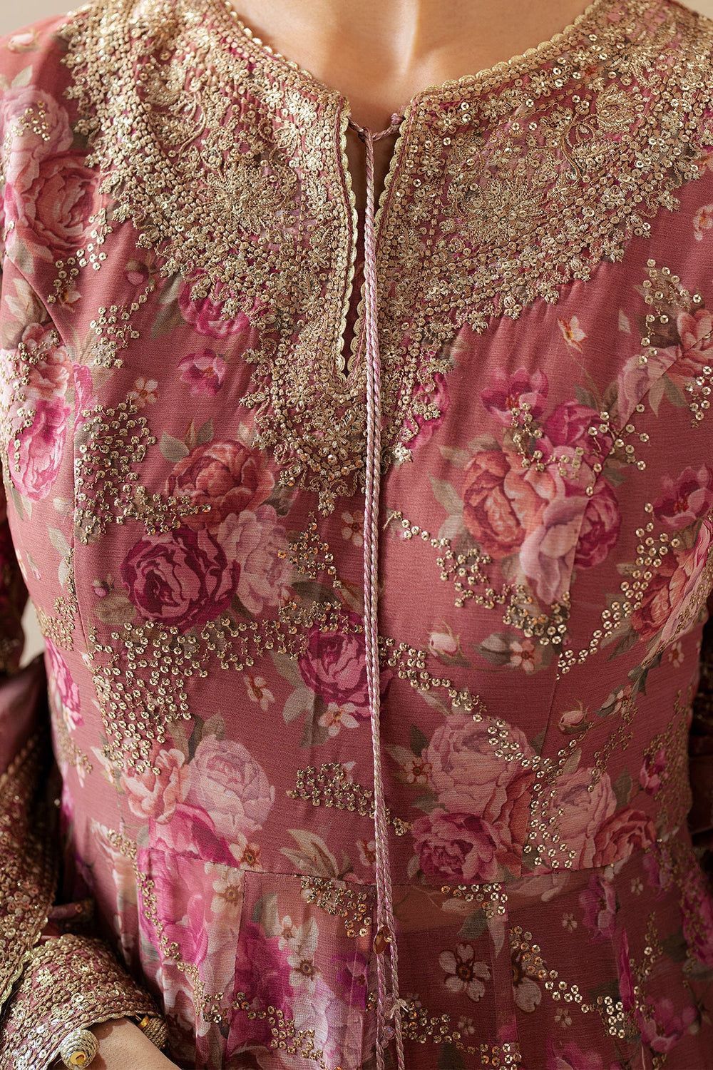 JAZMIN EMBROIDERED CHIFFON UC-3064