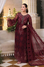 3 Piece Unstitched Embroidered Chiffon Suit MPC-26-108 noorerivaj NOOR E RIVAJ