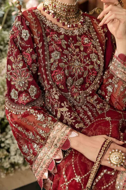 Maria.B Unstitched Embroidered Suit | BD-2807