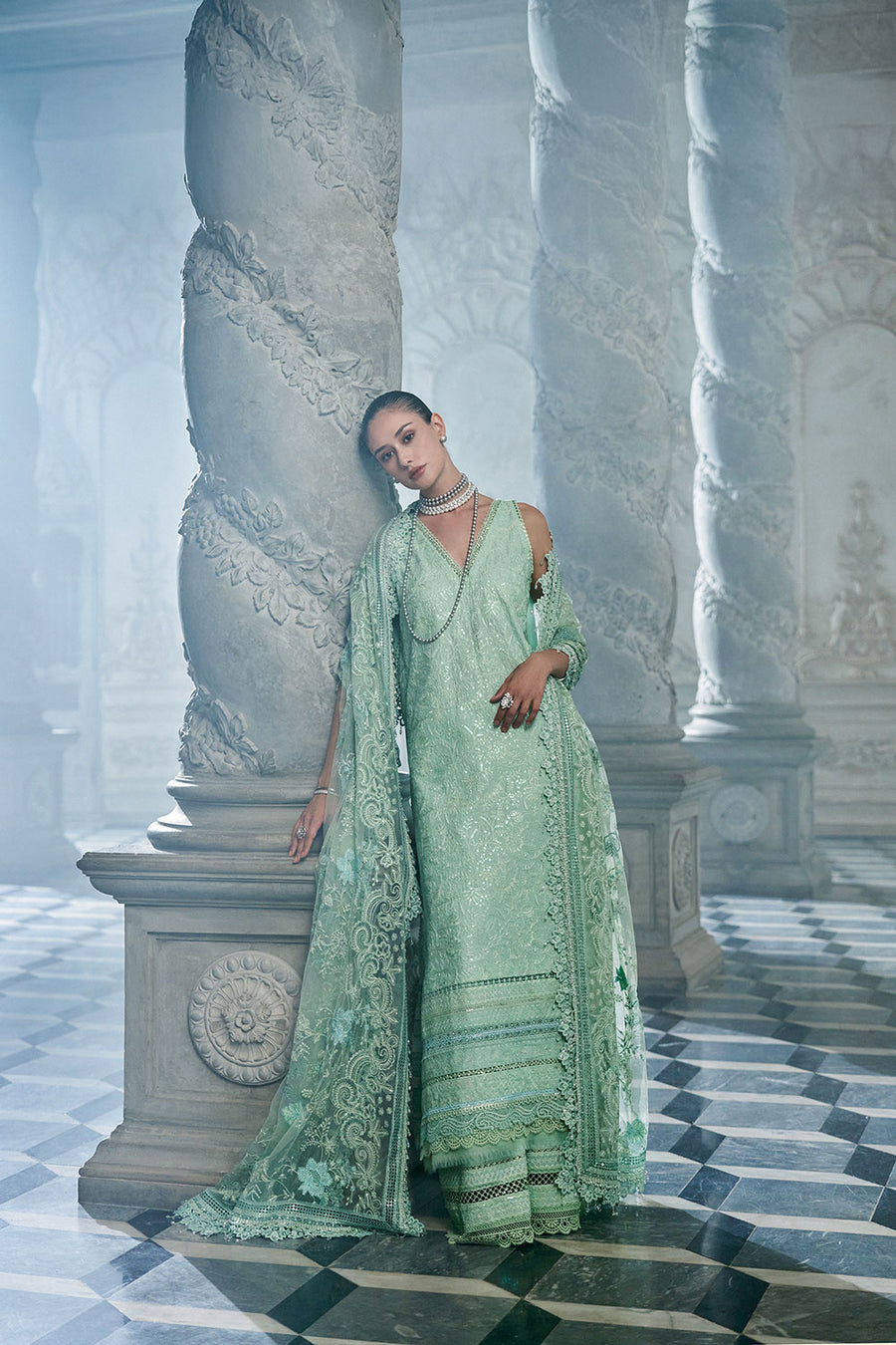 Design 4B Luxury Lawn Eid Edition 2026 Unstitched SOBIA NAZIR NOOR E RIVAJ