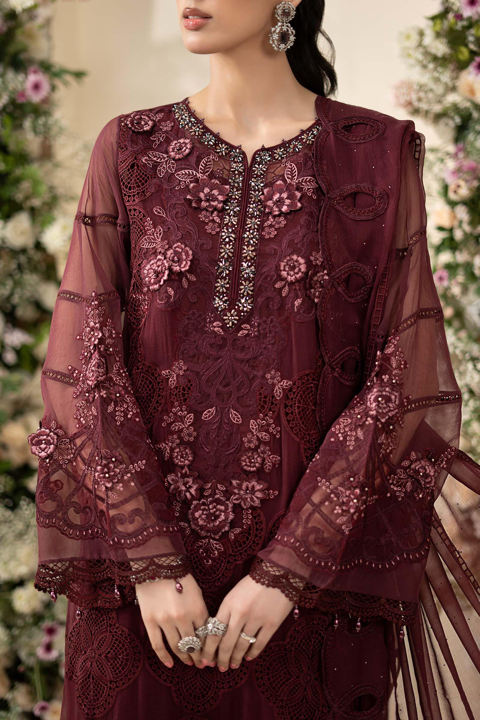 3 Piece Unstitched Embroidered Chiffon Suit MPC-26-108 noorerivaj NOOR E RIVAJ