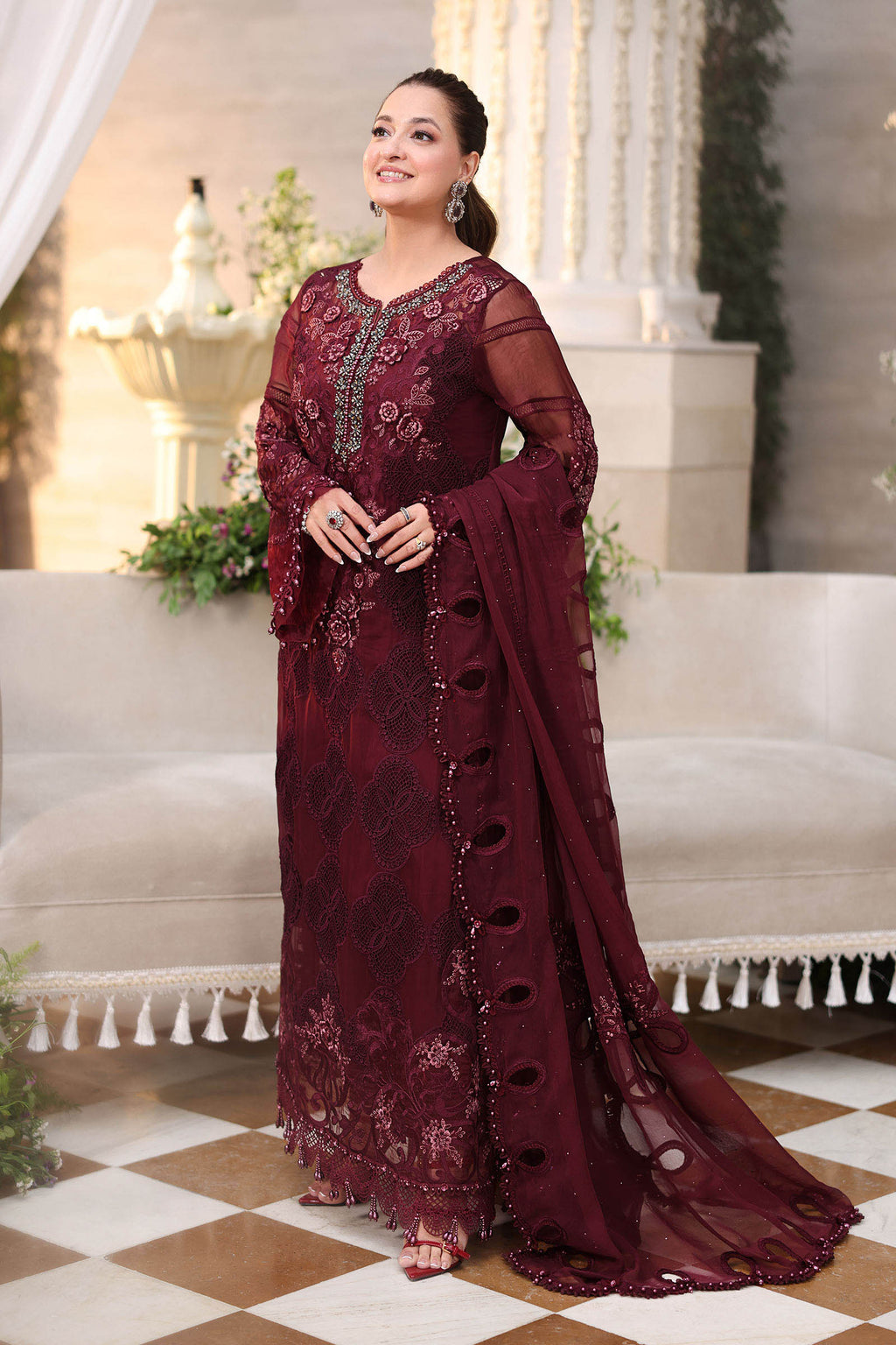 3 Piece Unstitched Embroidered Chiffon Suit MPC-26-108 noorerivaj NOOR E RIVAJ