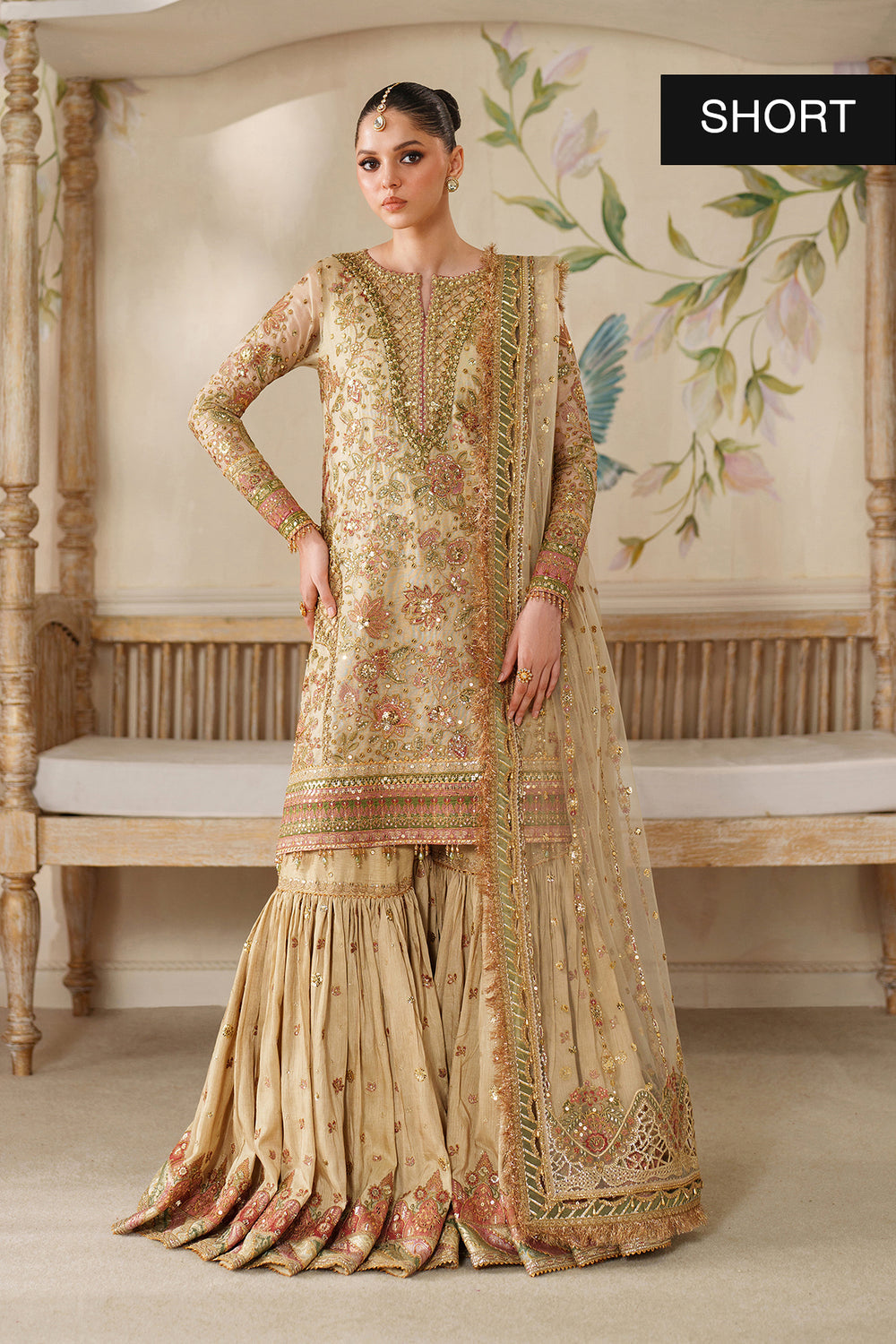EMBROIDERED NET CH14-02 UNSTITCHED NOOR E RIVAJ