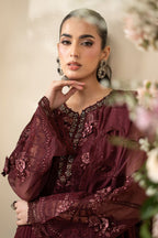 3 Piece Unstitched Embroidered Chiffon Suit MPC-26-108 noorerivaj NOOR E RIVAJ