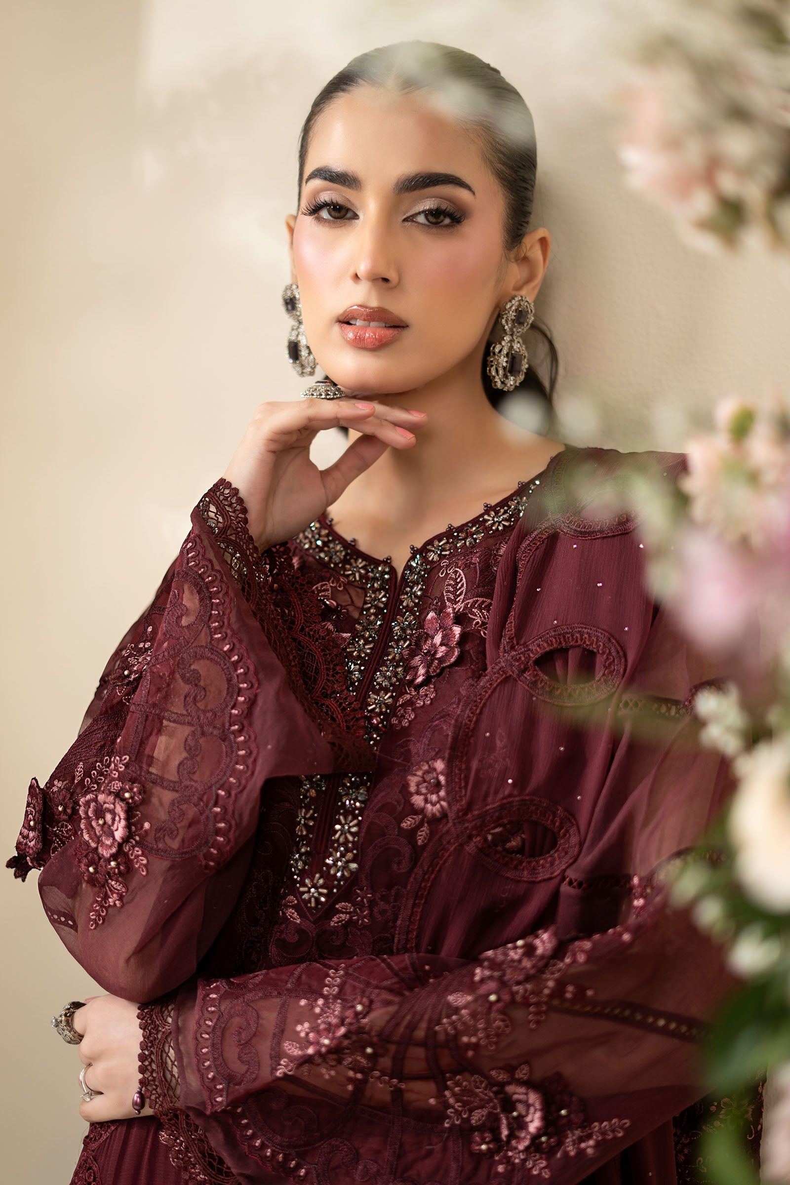 3 Piece Unstitched Embroidered Chiffon Suit MPC-26-108 noorerivaj NOOR E RIVAJ