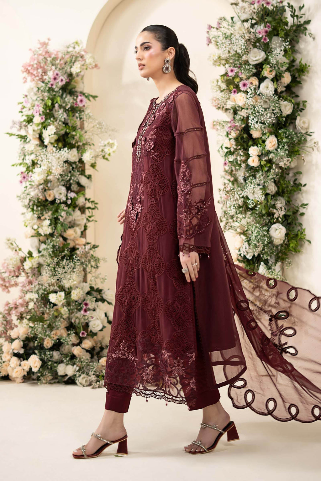 3 Piece Unstitched Embroidered Chiffon Suit MPC-26-108 noorerivaj NOOR E RIVAJ