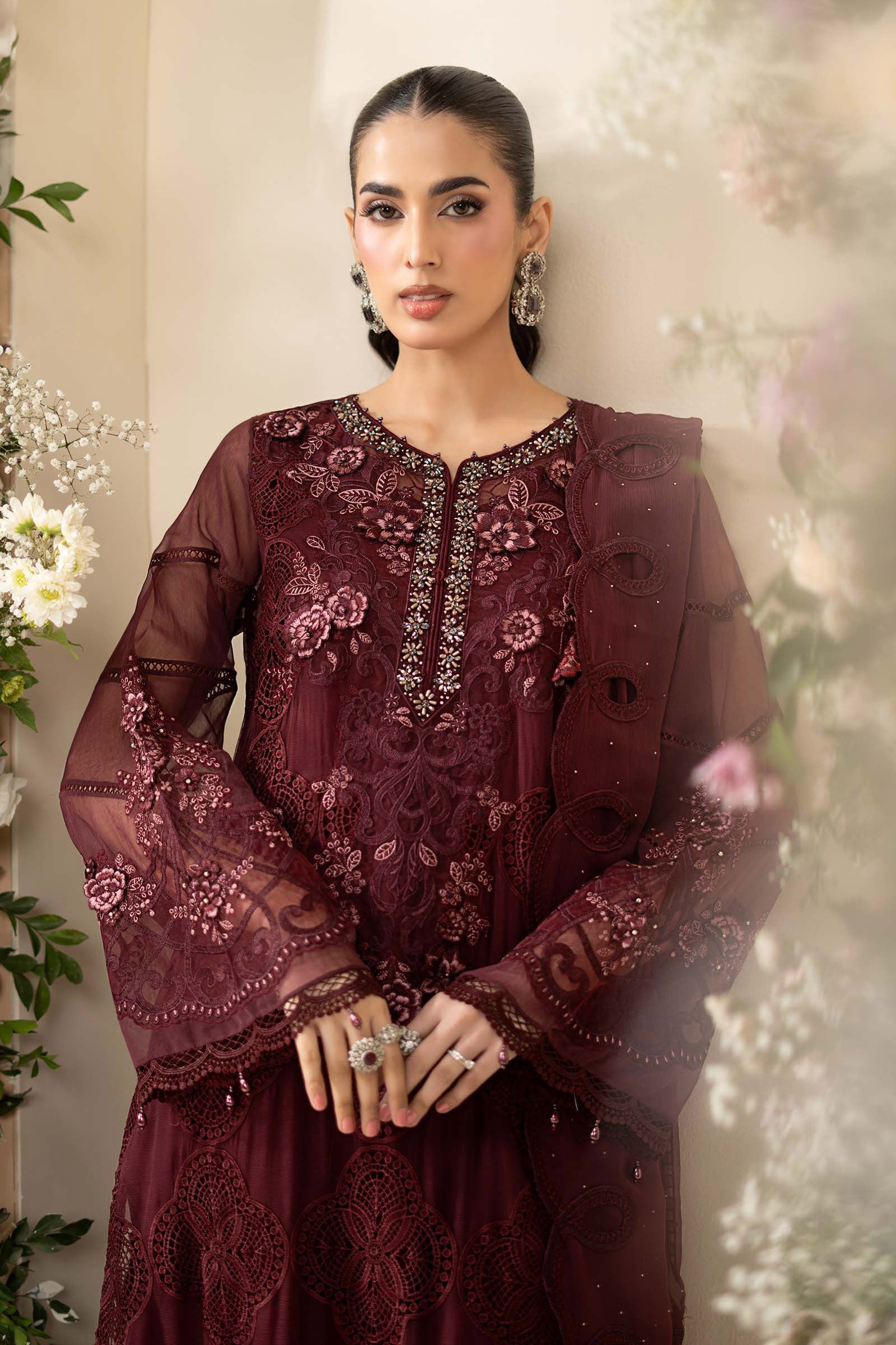 3 Piece Unstitched Embroidered Chiffon Suit MPC-26-108 noorerivaj NOOR E RIVAJ