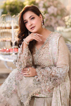 3 Piece Unstitched Embroidered Chiffon Suit mpc-26-107 NOOR E RIVAJ