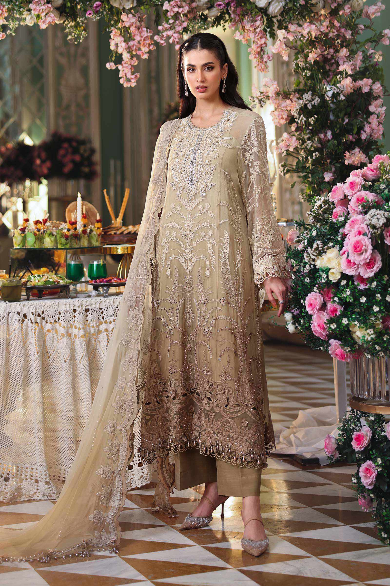 3 Piece Unstitched Embroidered Chiffon Suit MPC-26-103 noorerivaj NOOR E RIVAJ
